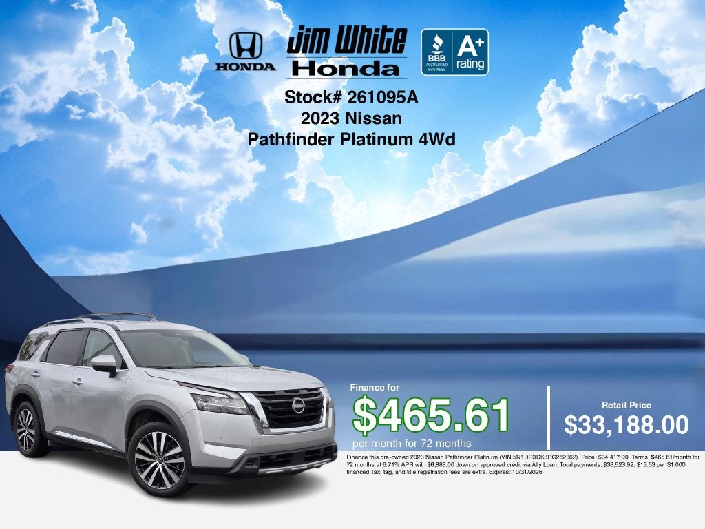2023 Nissan Pathfinder Platinum