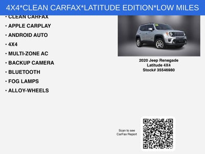 2020 Jeep Renegade Latitude