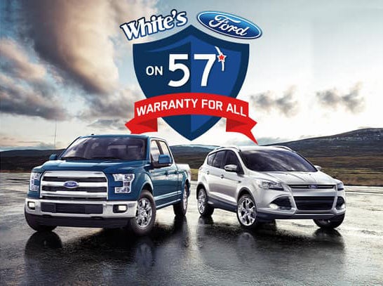 White's Ford on 57 Certified Warranties